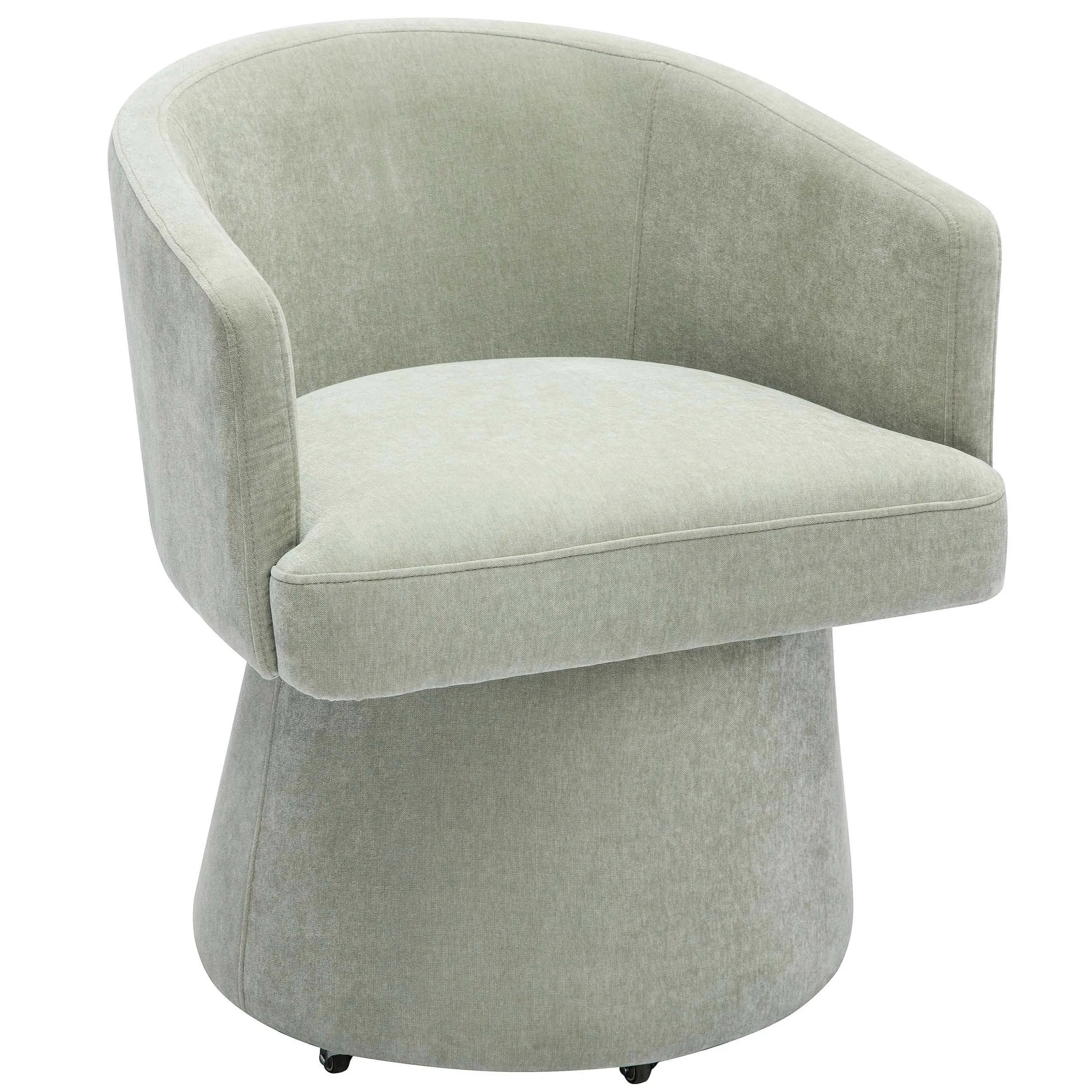 Kristen Rolling Desk Chair, Light Green