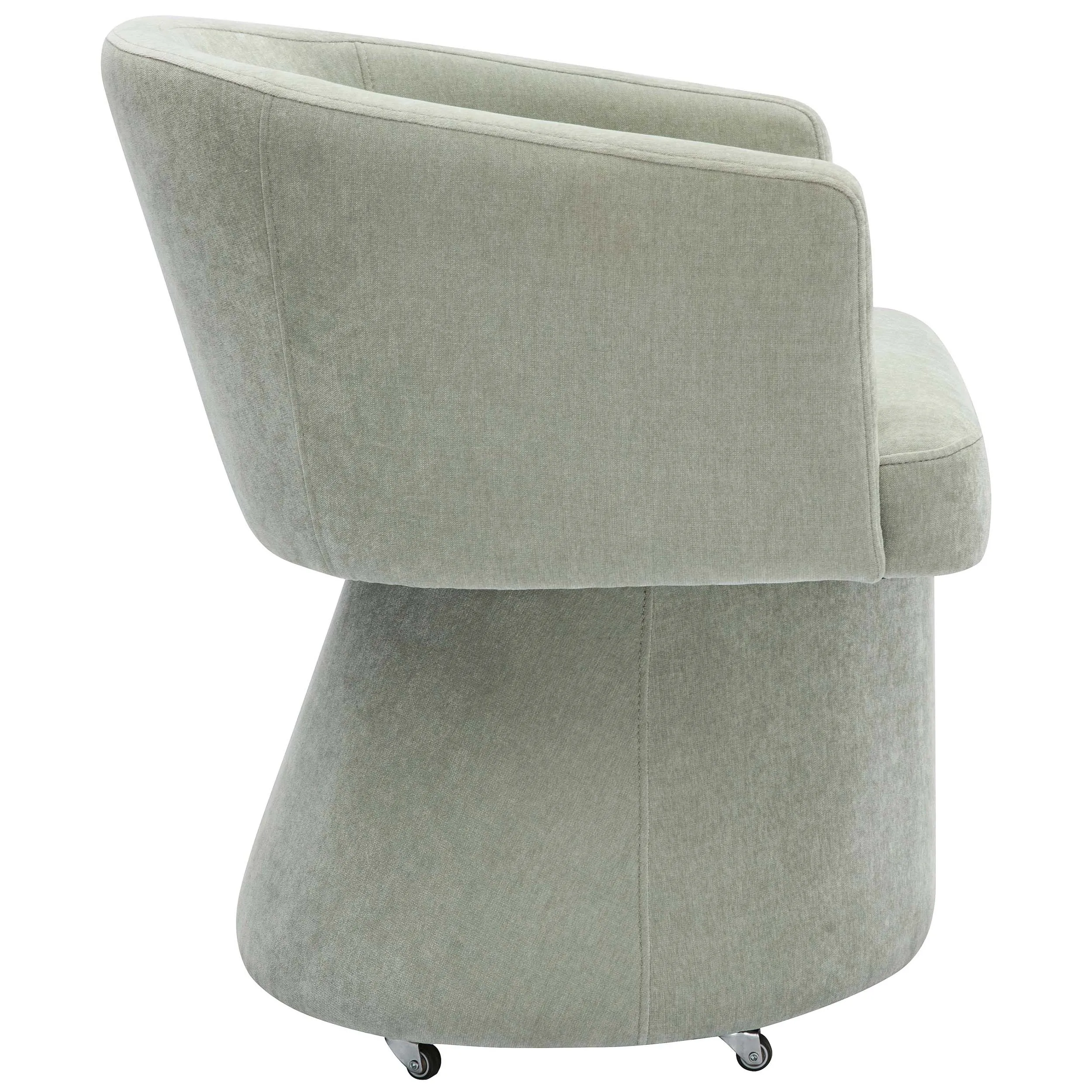 Kristen Rolling Desk Chair, Light Green