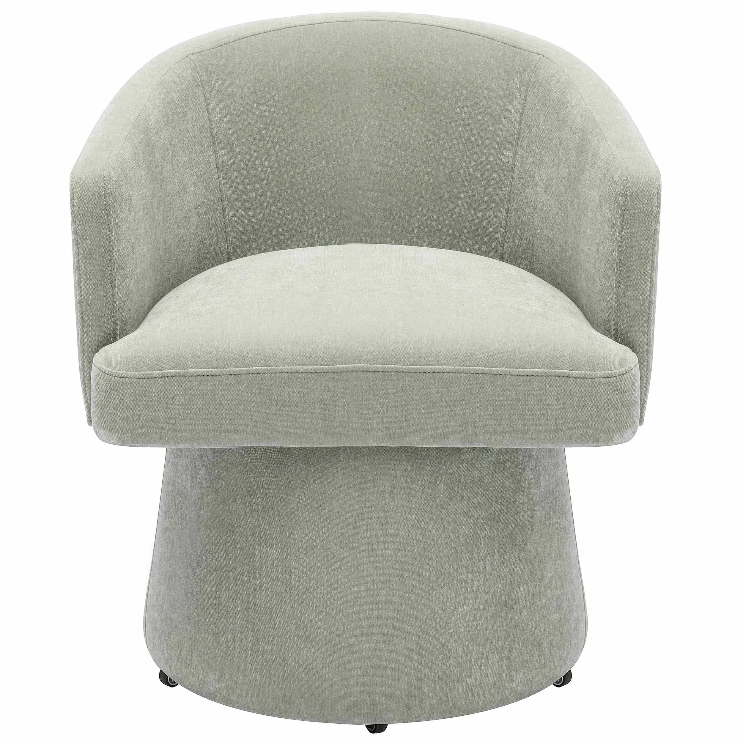 Kristen Rolling Desk Chair, Light Green