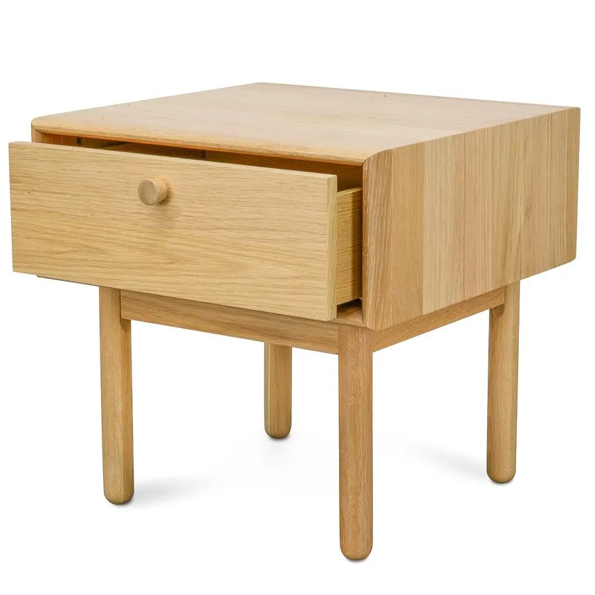 Lamp Side Table with Drawer - Natural