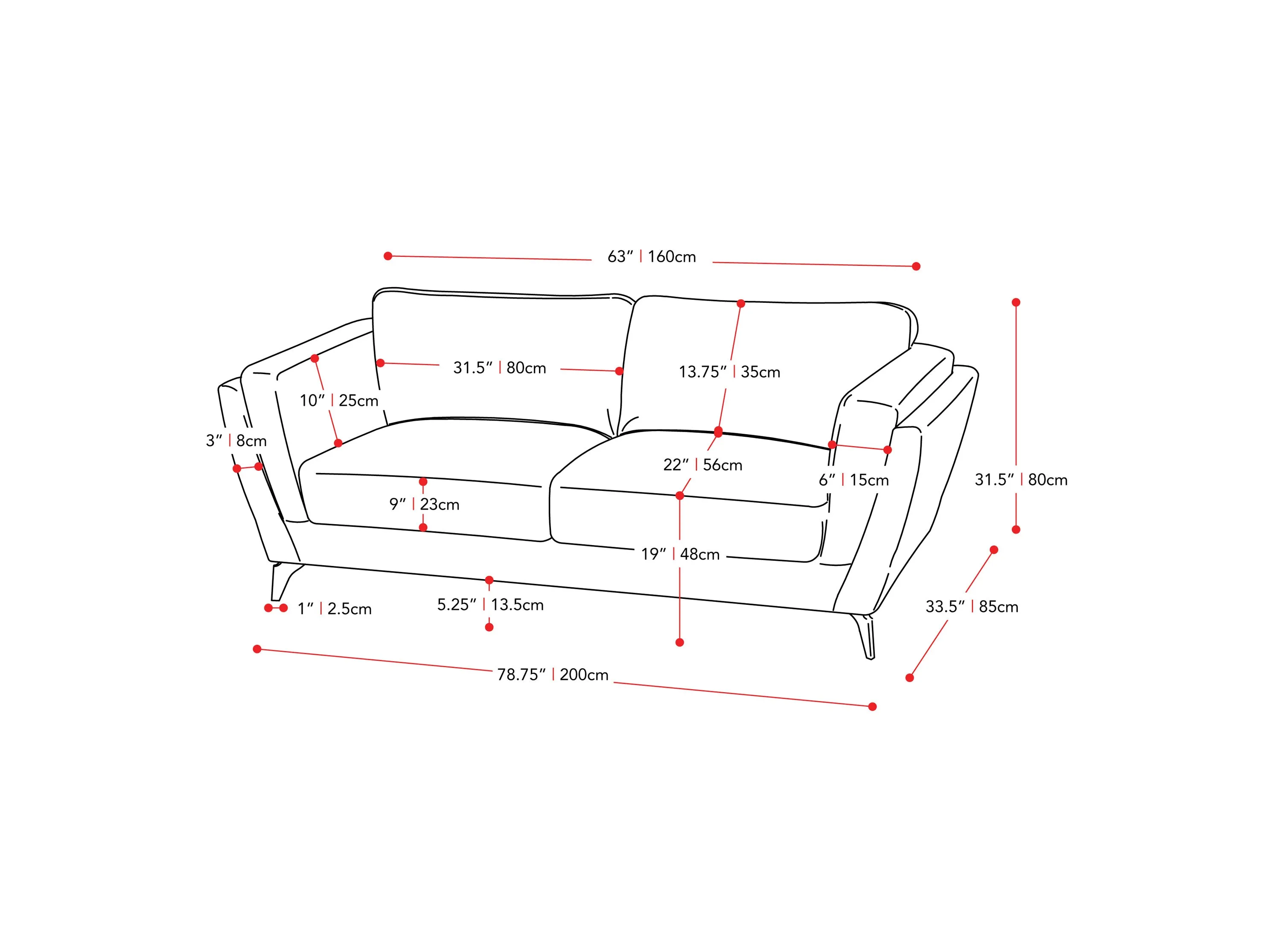 Light Grey 3 Seater Sofa