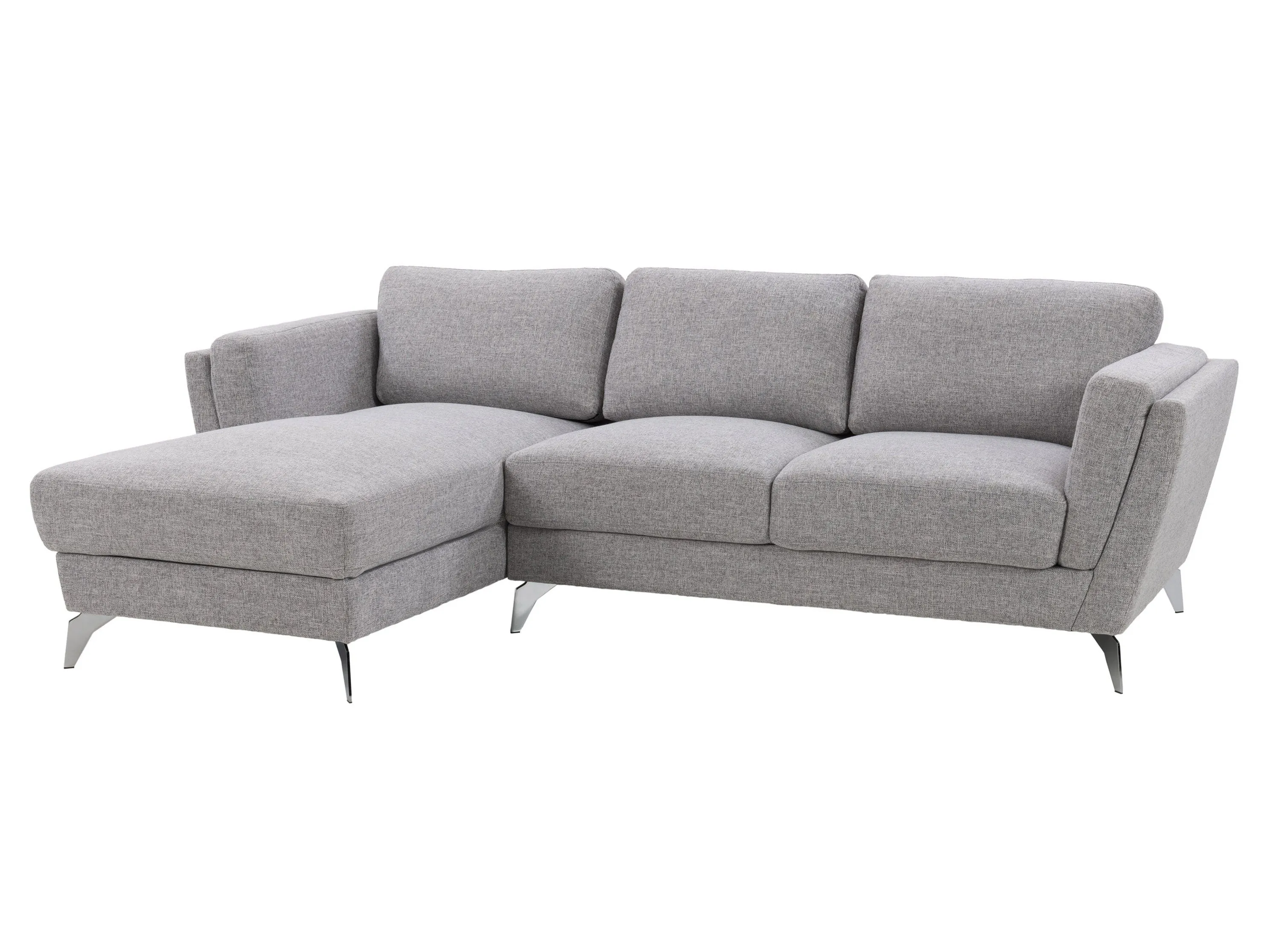 Light Grey L Shaped Left Facing Sofa