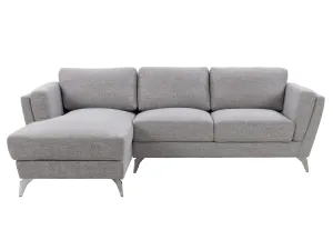 Light Grey L Shaped Left Facing Sofa