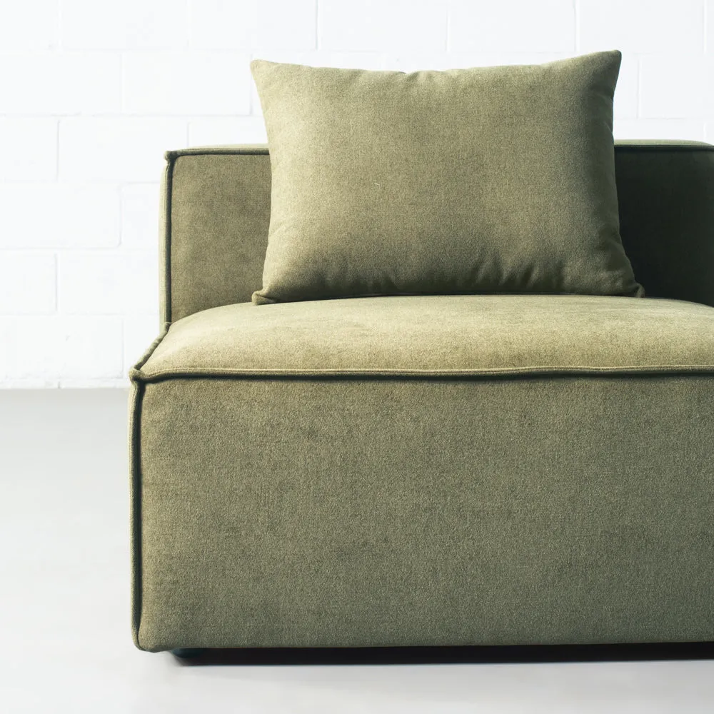 Mason - Green Fabric Armless Chair Module