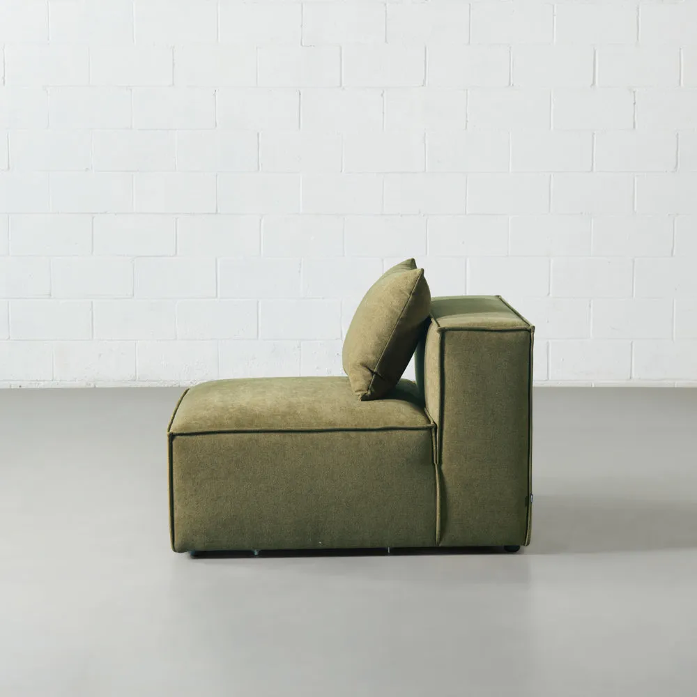 Mason - Green Fabric Armless Chair Module