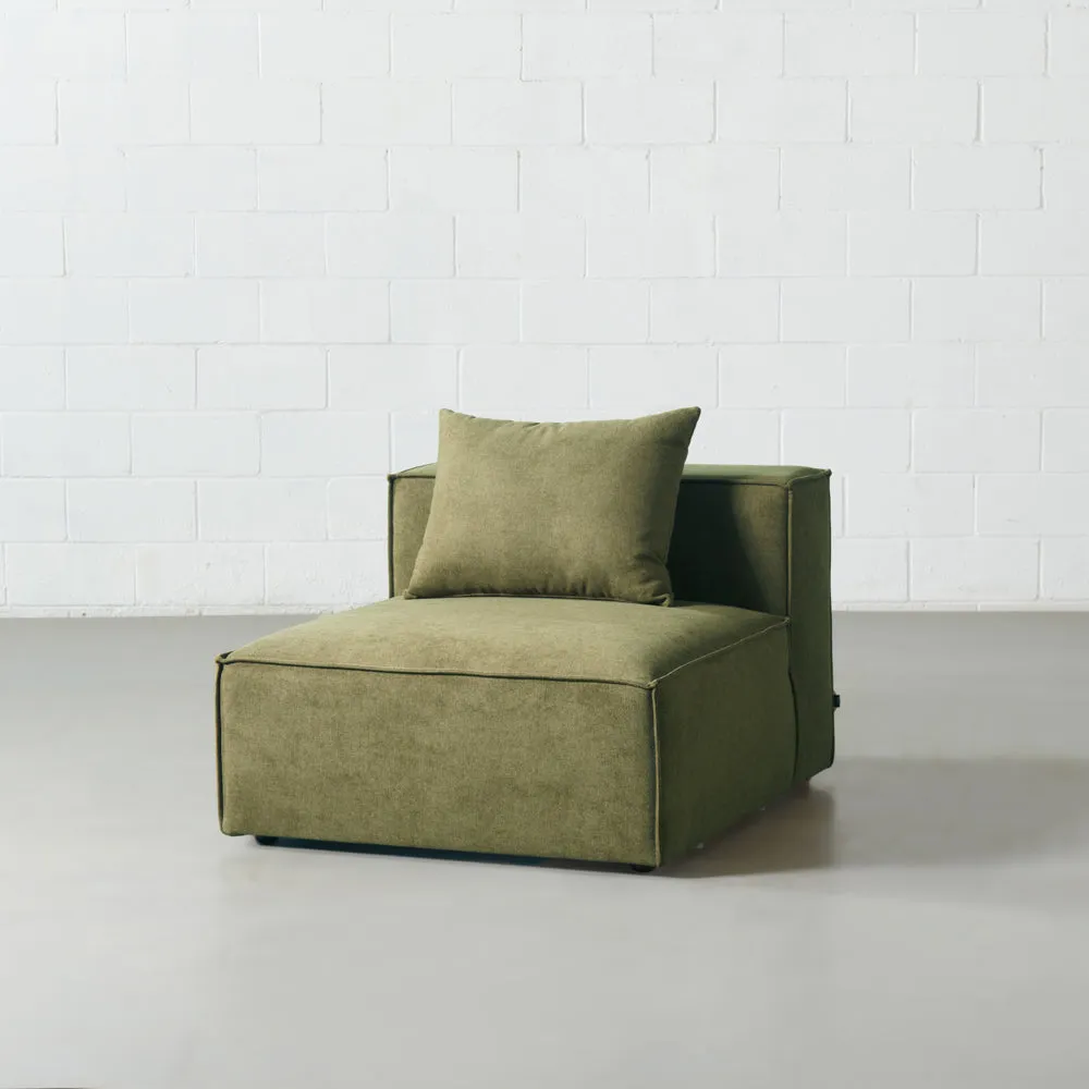 Mason - Green Fabric Armless Chair Module