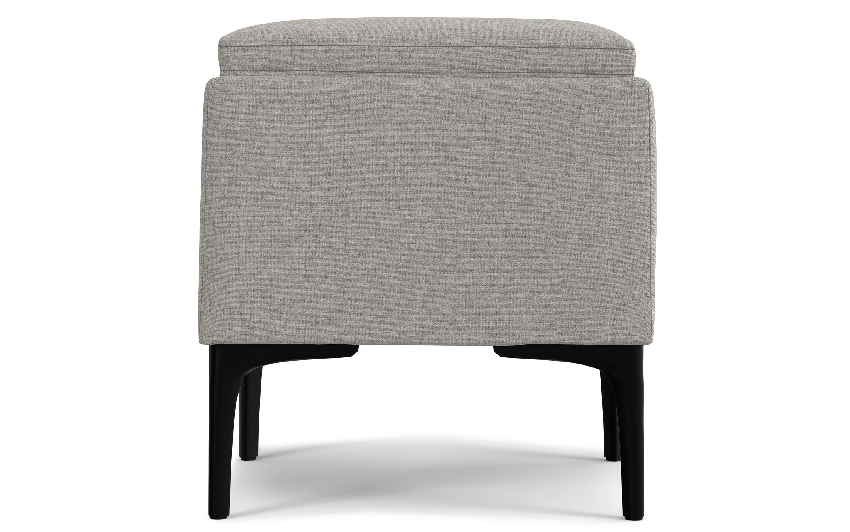 Natasha Storage Ottoman with Tray in Linen