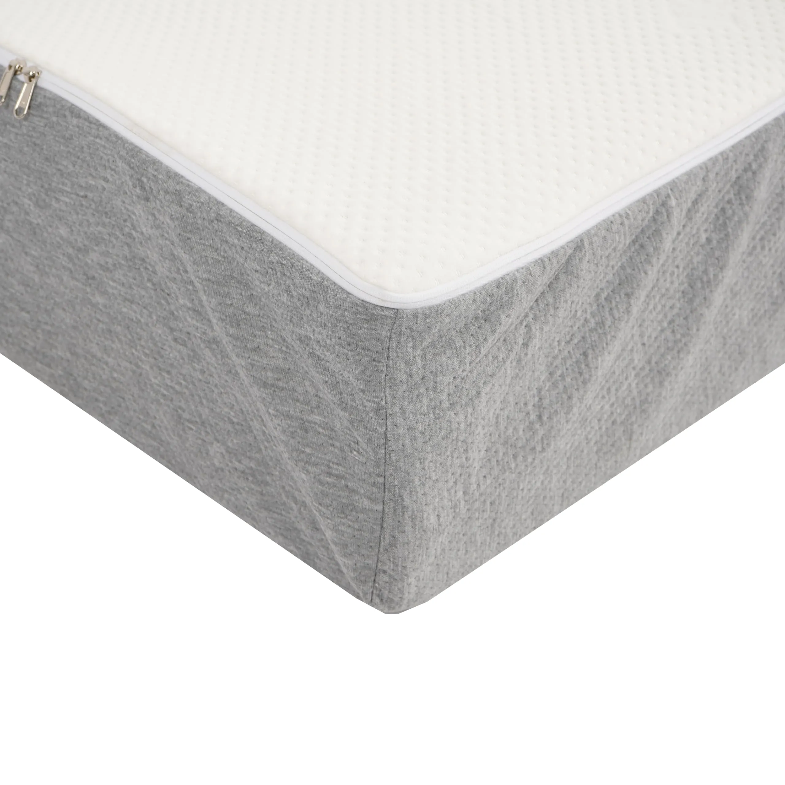 Nilkamal SLEEP Max ICEFOAM™ 8 Inch Triple Layer Orthopaedic Mattress, Ideal for Back and Neck Support with Soft Tencel Cover, King Size Luxury Mattress (75x72x8, Grey & White)