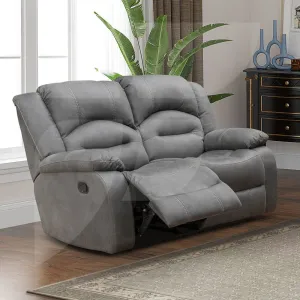 Novella Faux Leather Fabric Reclining 2 Seater Sofa