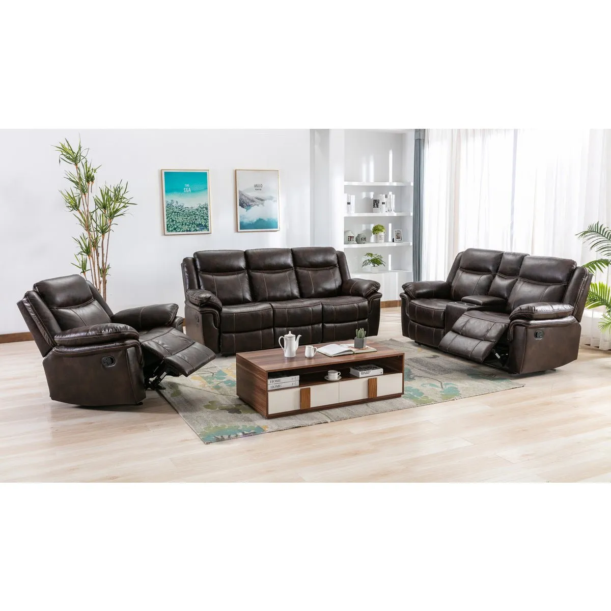 Peabody Brown Reclining Sofa