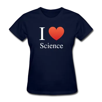 "I ♥ Science" (white) - Women's T-Shirt