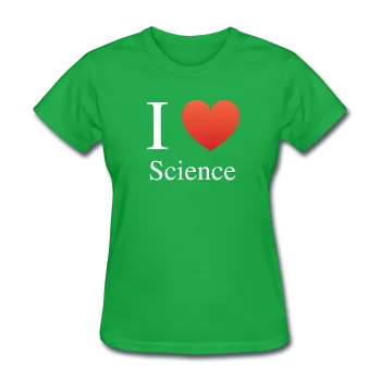 "I ♥ Science" (white) - Women's T-Shirt