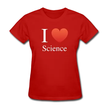 "I ♥ Science" (white) - Women's T-Shirt