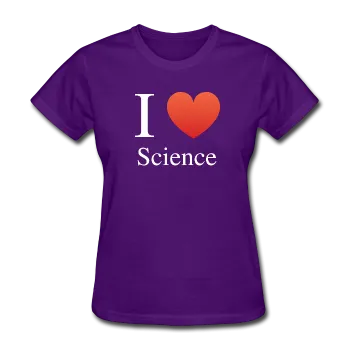 "I ♥ Science" (white) - Women's T-Shirt