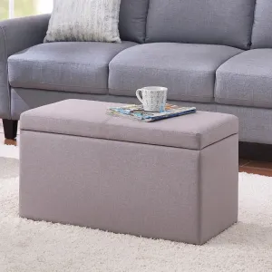 Rectangular Lift Top Storage Ottoman