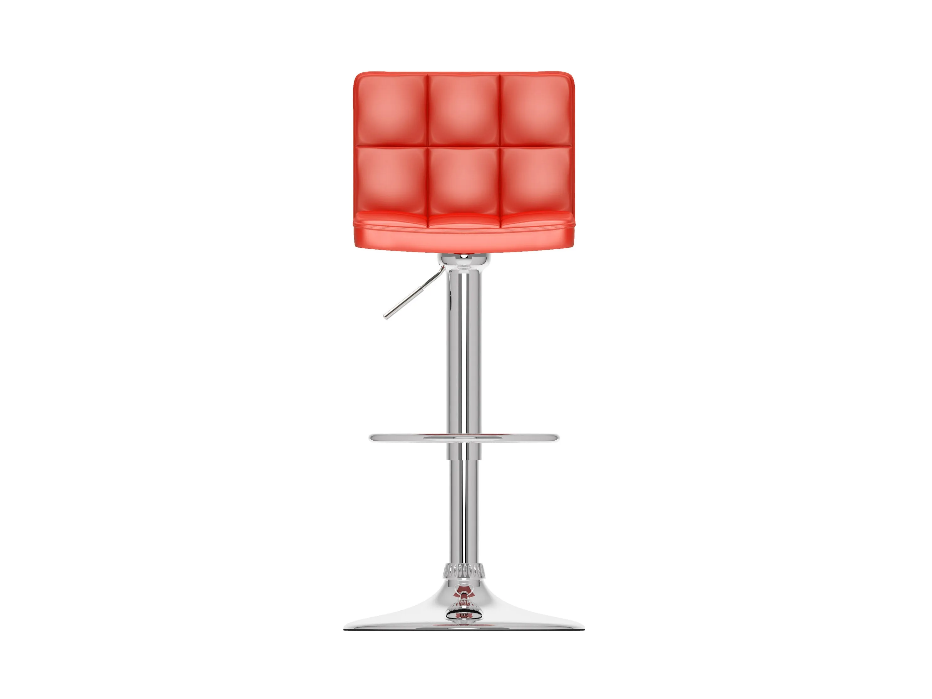 Red Swivel Bar Stools, Set of 2