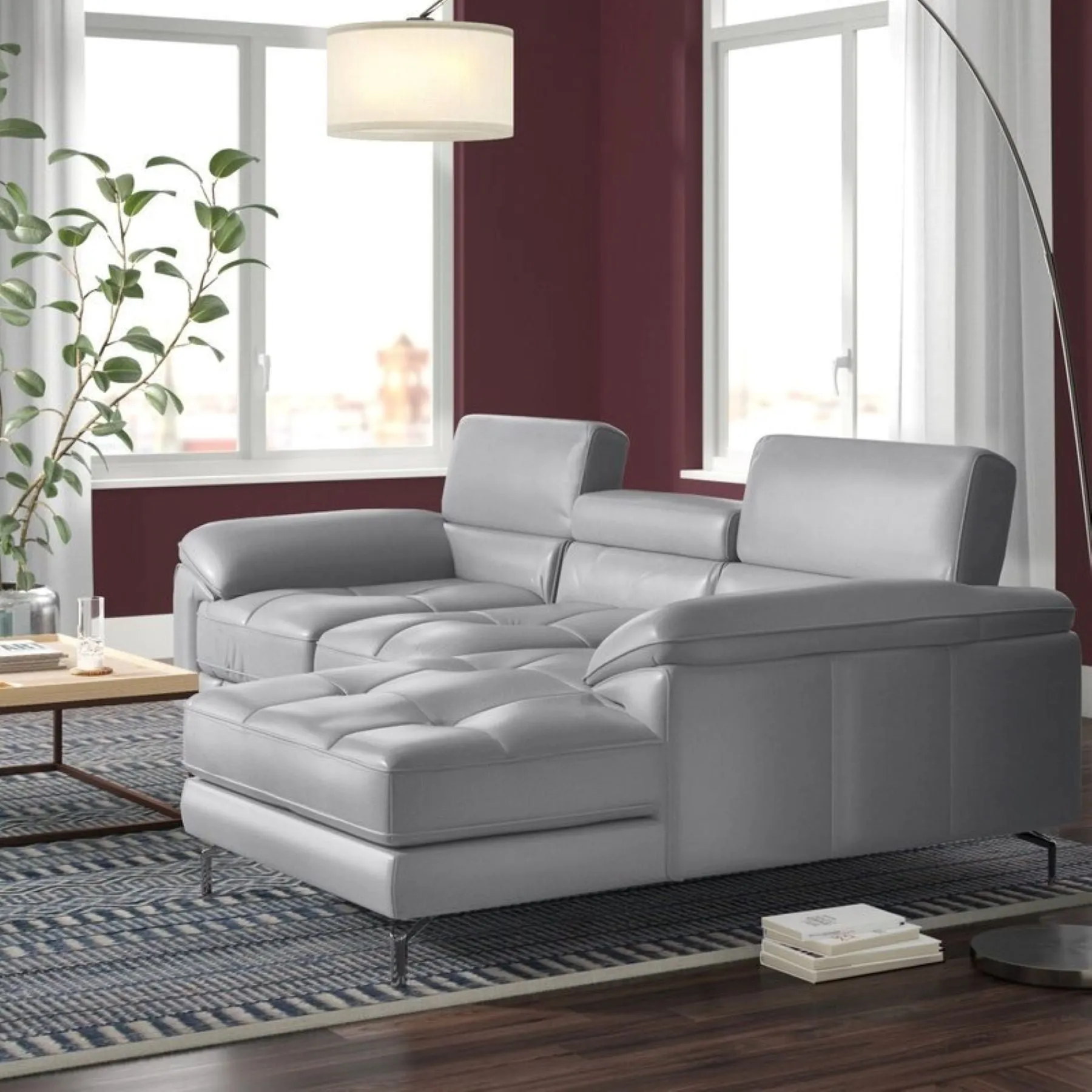 Renzo Leatherette Sofa For Living Room