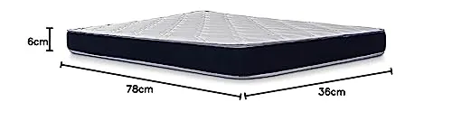 Restolex Royale Plus DLX-Natural Coir Mattress-White-78 X 36 X 6