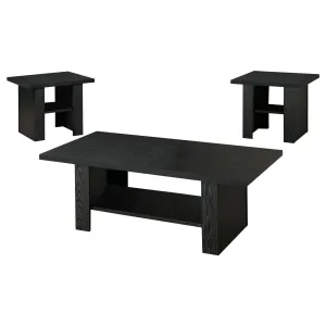 Rodez 3-piece Occasional Table Set Black Oak