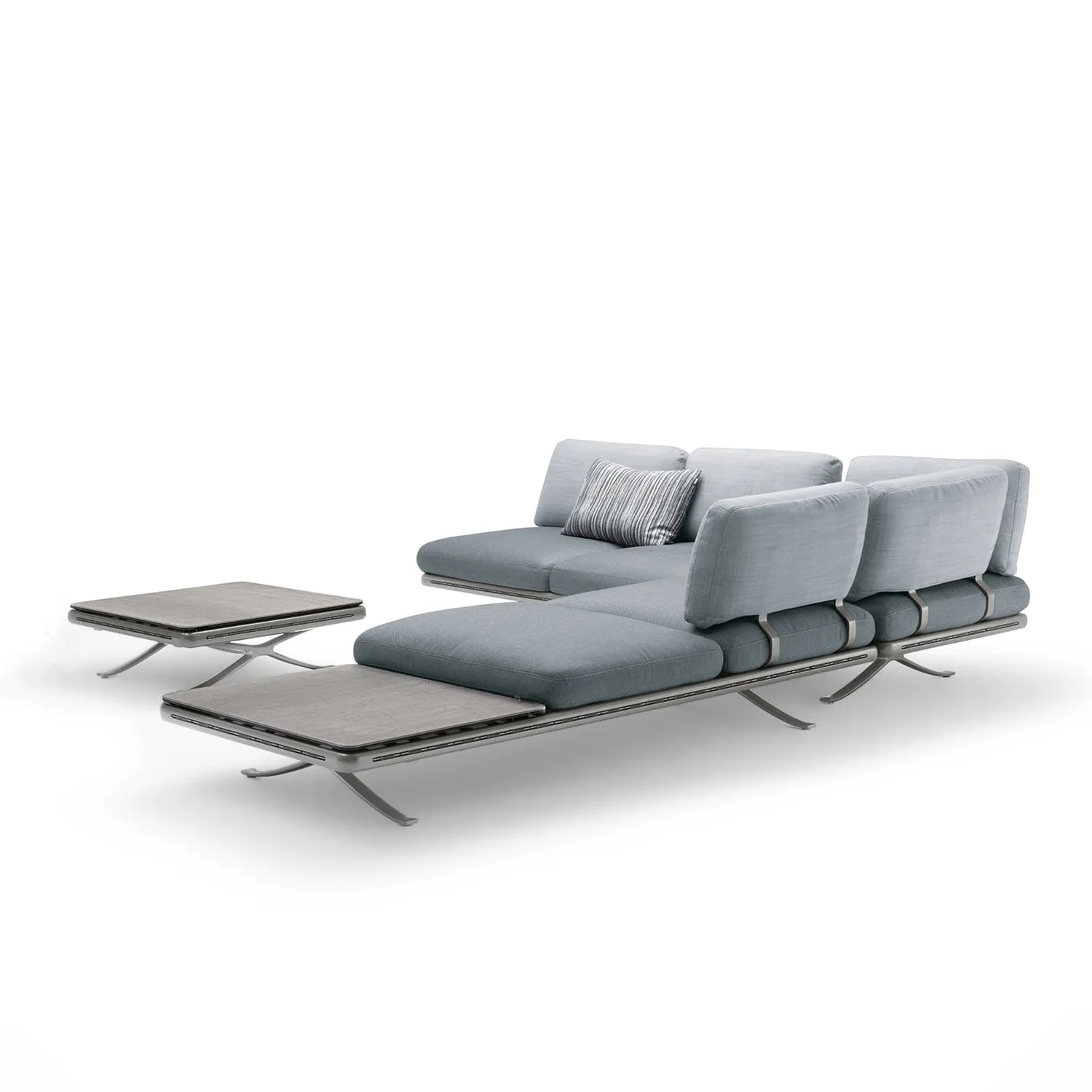 rolf benz | yoko 219 outdoor sofa with shelf | bianco