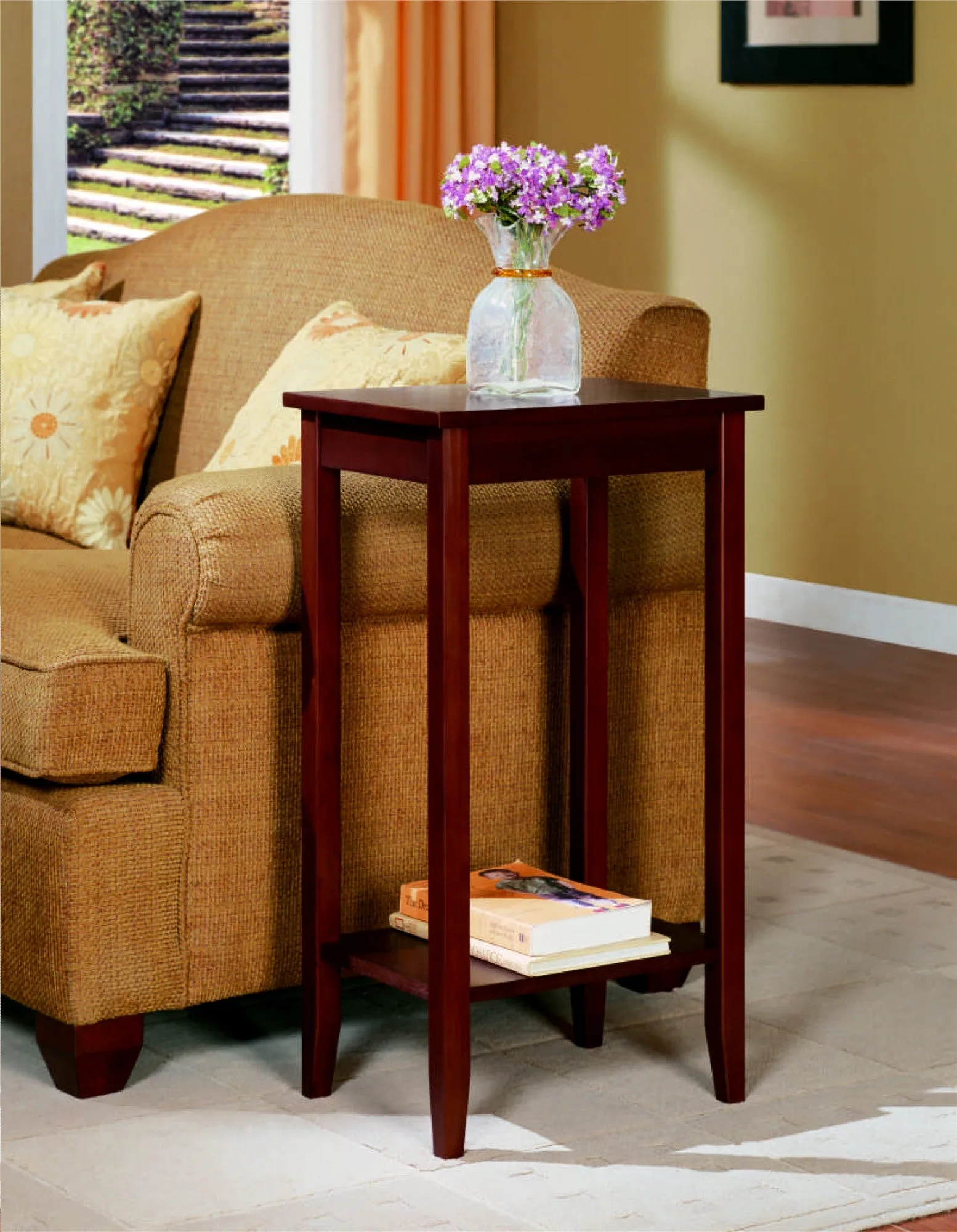 Rosewood Tall End Table