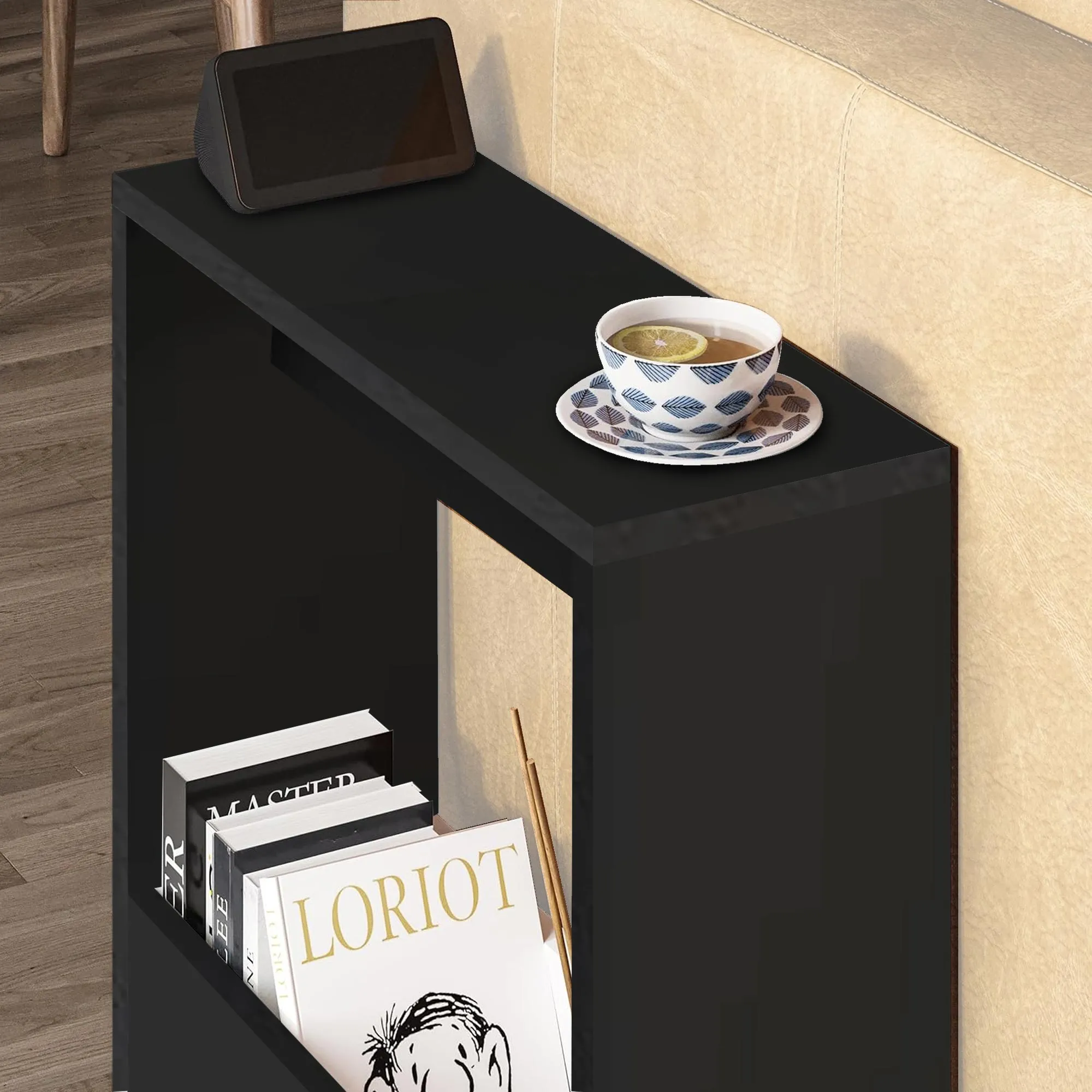 SG Traders Sofa Side Table with Magazine Rack