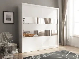 SLIDING DOOR WARDROBE MAJA II 180CM WHITE