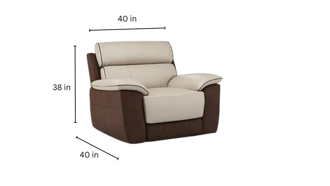 Styfan Leather Manual Recliner | Leather Manual Recliner