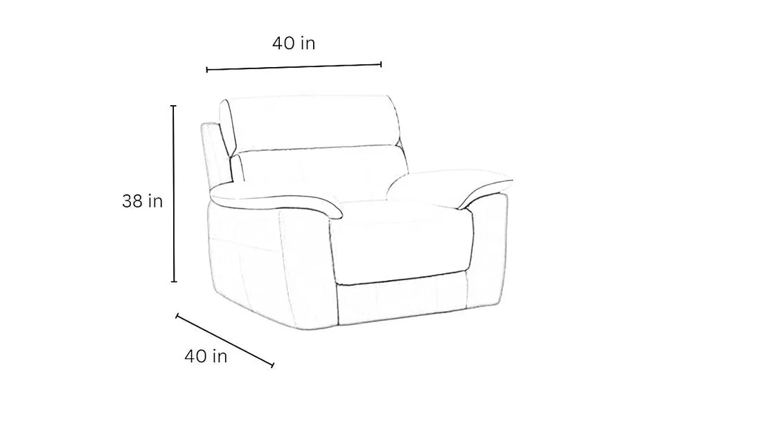 Styfan Leather Manual Recliner | Leather Manual Recliner