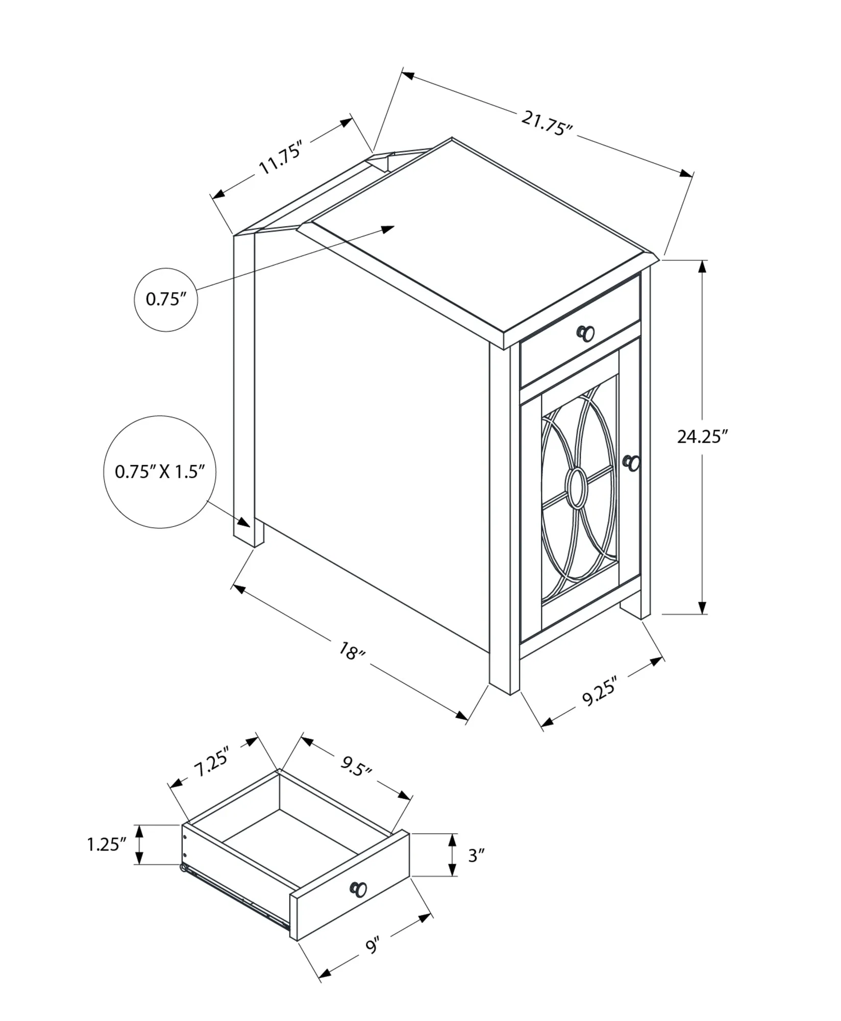 Traditional Accent Table