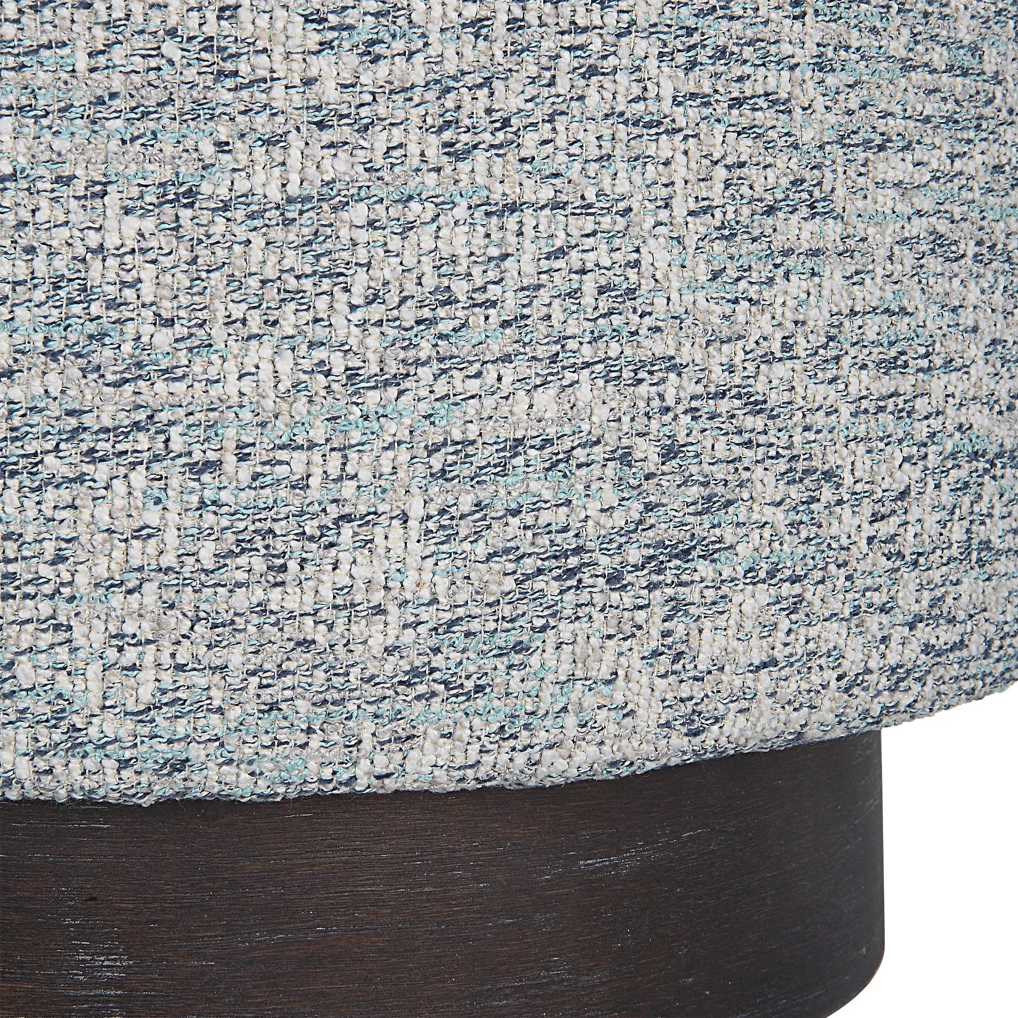 Uttermost Avila Tweed Round Ottoman