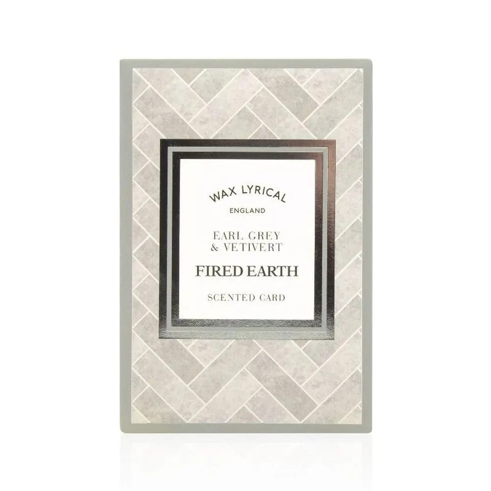 Wax Lyrical Fired Earth Earl Grey & Vetivert Scented Card