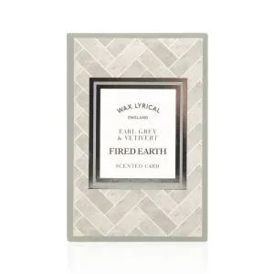 Wax Lyrical Fired Earth Earl Grey & Vetivert Scented Card