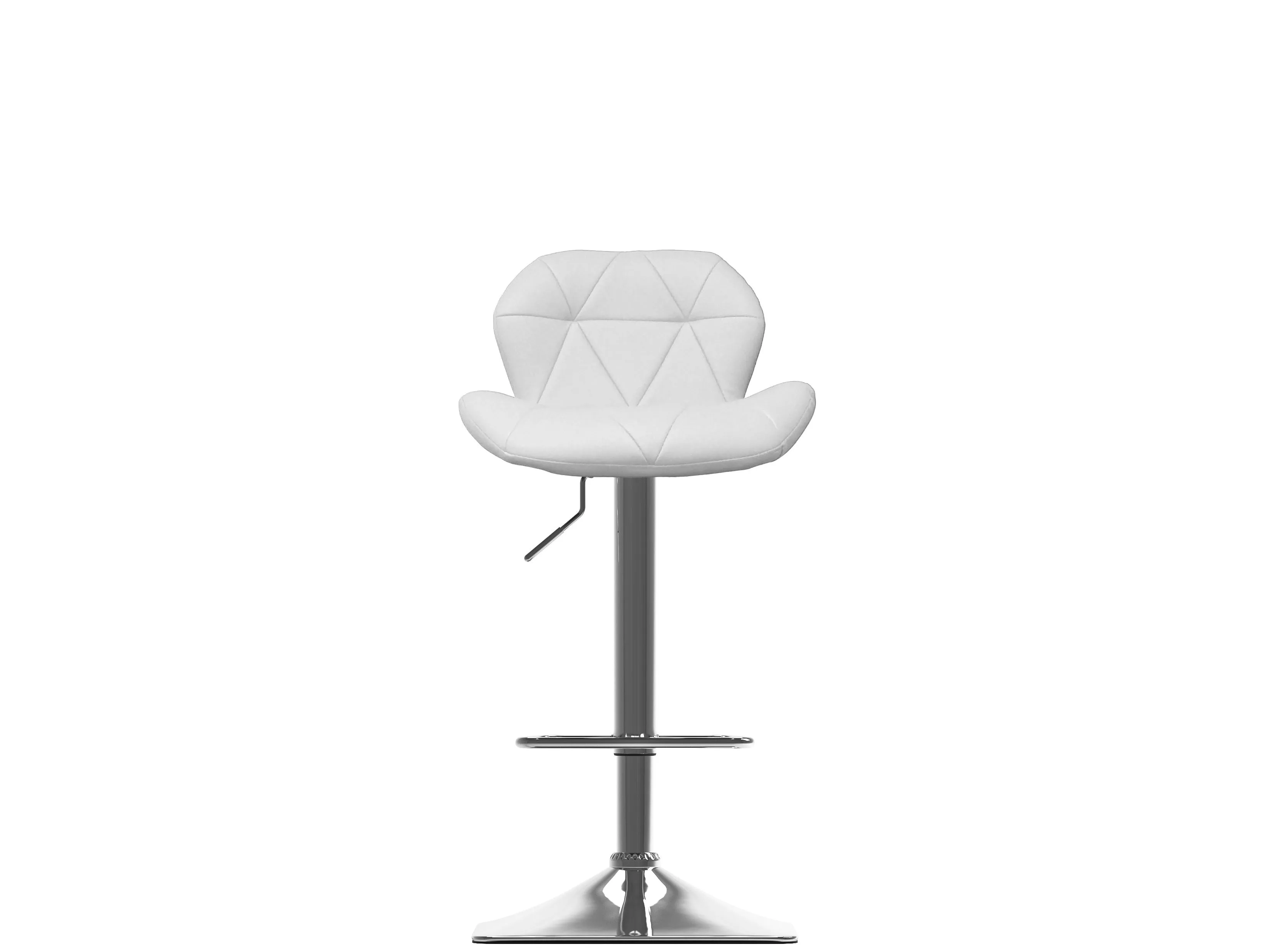 White Bar Stools with Backs, Set of 2