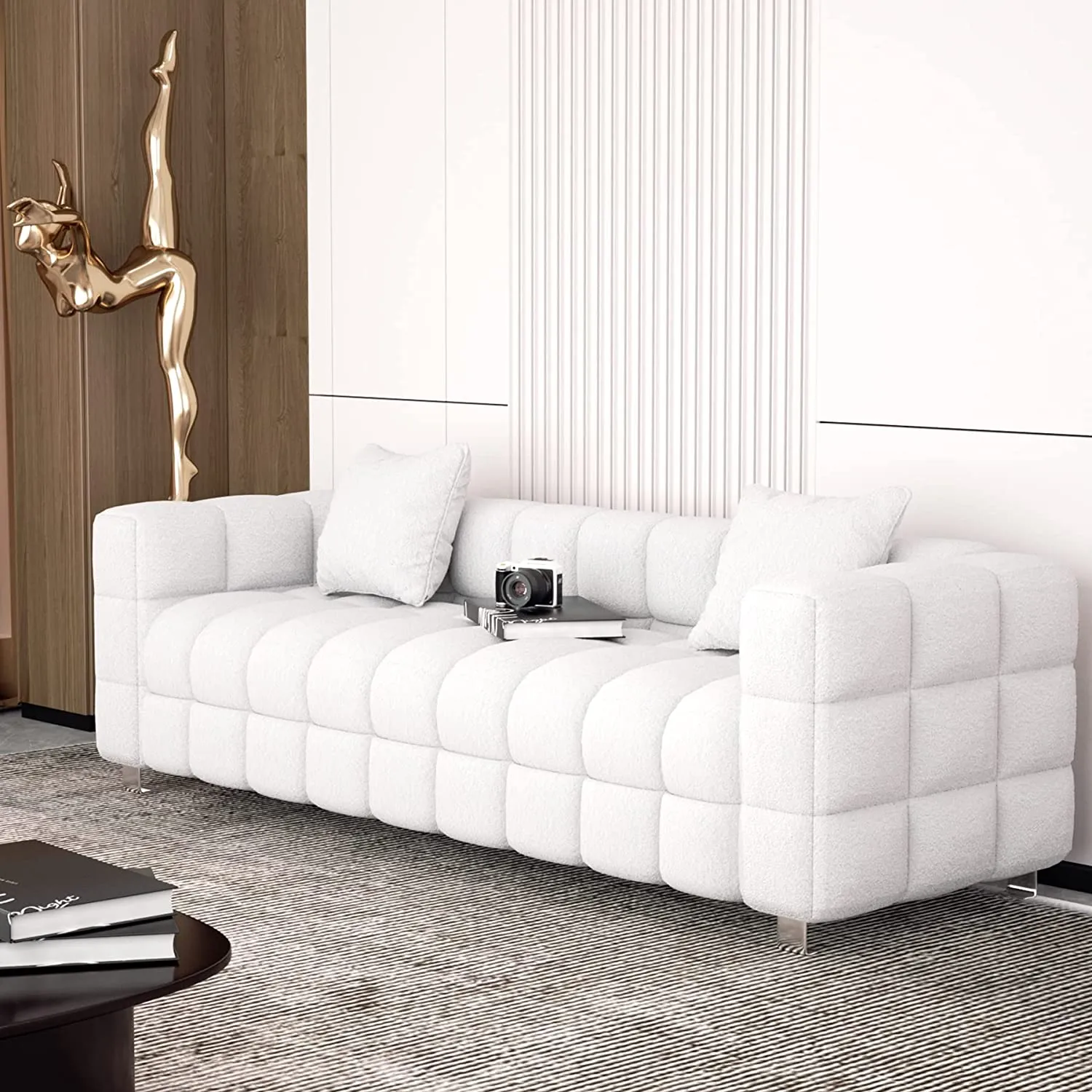 Zeus 3 Seater Fabric Premium Sofa For Living Room