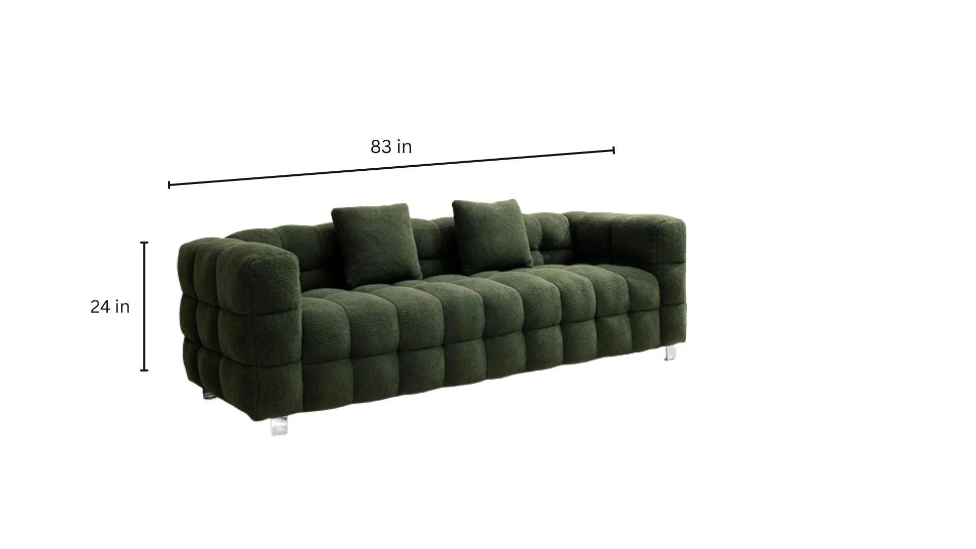 Zeus 3 Seater Fabric Premium Sofa For Living Room