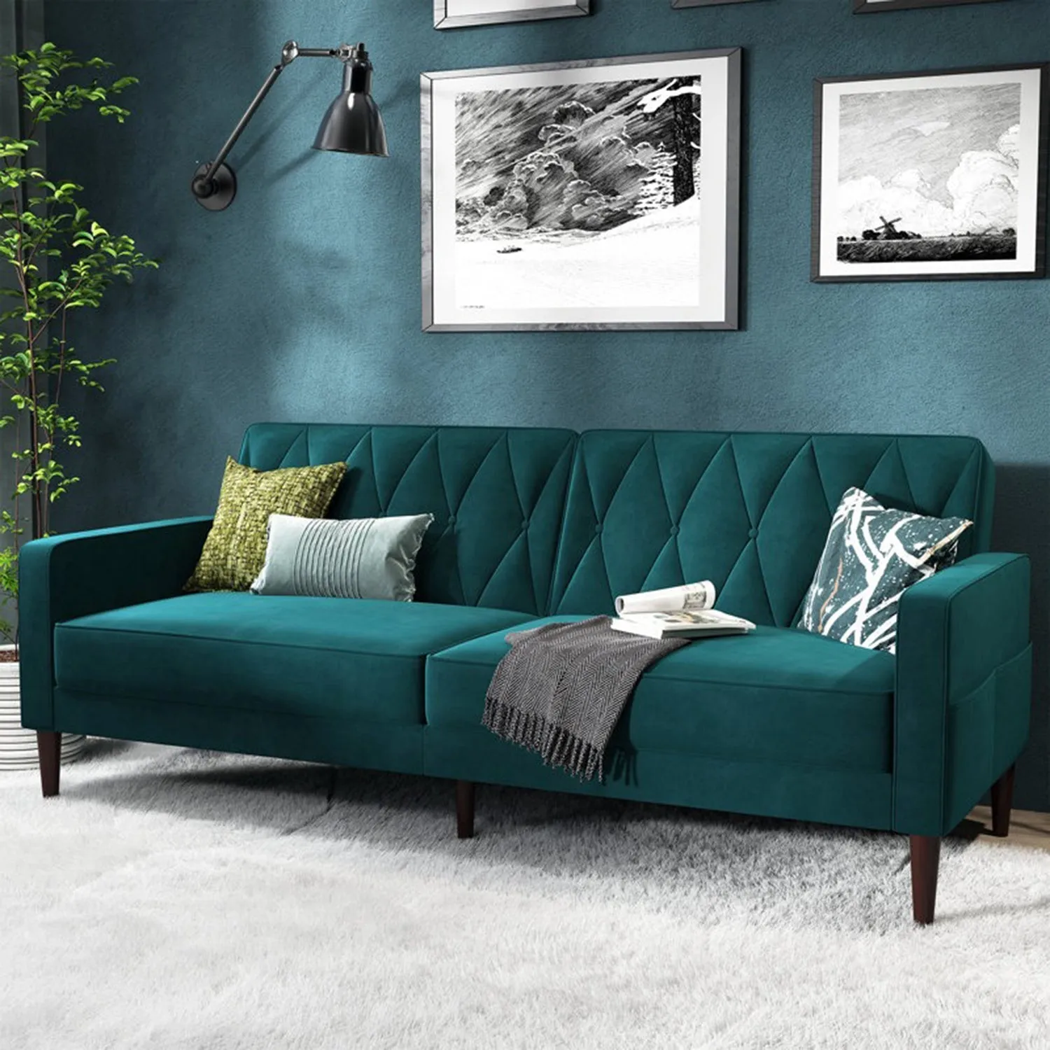 Zify 3 Seater Fabric Sofa